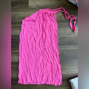 Pink cover up skirt